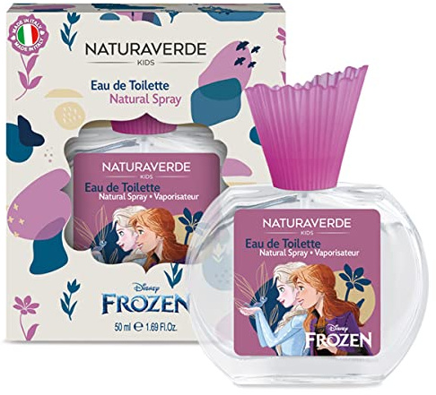 Naturaverde | Kids - Disney Frozen - Eau de Toilette Spray per Bambini, Profumo Piacevole sulla Pelle, Contiene Alcool, Natural Spray, 50ml