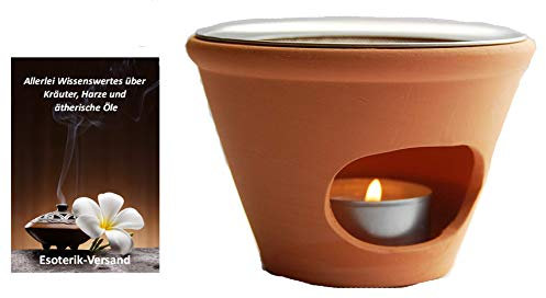 Esoterik-Versand Räucherstövchen Konus, terracotta