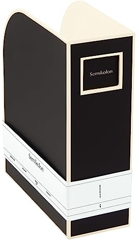 Semikolon 352736 Magazine rack A4 - magazine collector, document folder, format 10.5 x 26 x 31 cm - black