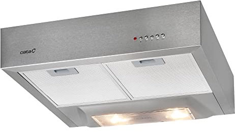 Cata Extractor de Cocina Convencional, Modelo S BOX, 3 Niveles de Extracción, Acabado en Acero Inoxidable, Clase de Eficiencia Energética C