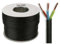 50 Meter Drum/Reel of Black Flex 3183Y 1mm 10 Amp 3 Core Flexible Black Cable
