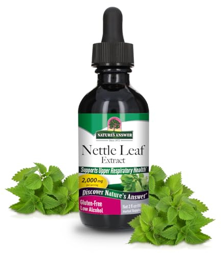 Nature's Answer Nettle Leaf with Organic Alcohol, 2-Fluid Ounces | Herbal Supplement | Promotes Immune Heath | Non-GMO, Kosher, Gluten-Free