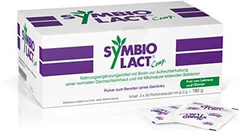 SymbioLact Comp.: Probiotisches Pulver, Milchsäurebakterien und Biotin für Darm und Darmschleimhaut, 3 x 30 Beutel