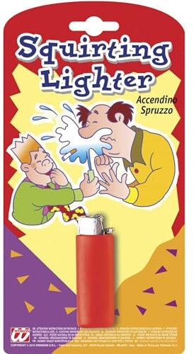 W WIDMANN MILANO Party Fashion 4812P - Spritziges Feuerzeug, Scherzartikel, Party- & Scherzartikel, Festival Zubehör, Aprilscherze