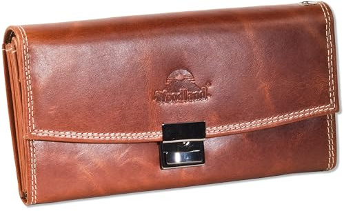 Woodland - Professional serveur portefeuille avec spécialement renforcé porte-monnaie en non traitée, frère de buffle mou