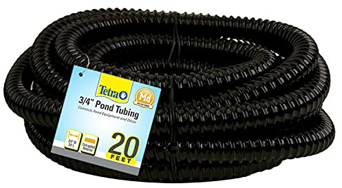 TetraPond Pond Tubing 3/4 Inch Diameter, 20 Feet Long, Connects Pond Components