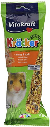 Vitakraft Kracker Hamster Small Animal Food Honey-Spelt, Pack of 5