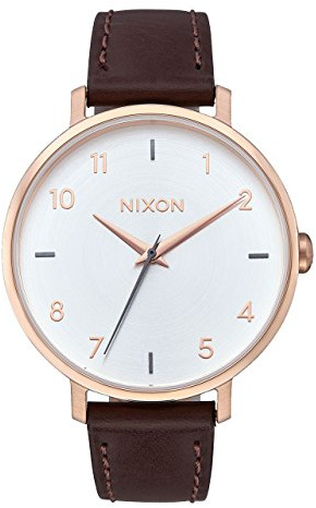 Nixon Damen Analog Quarz Uhr mit Leder Armband A10912369-00