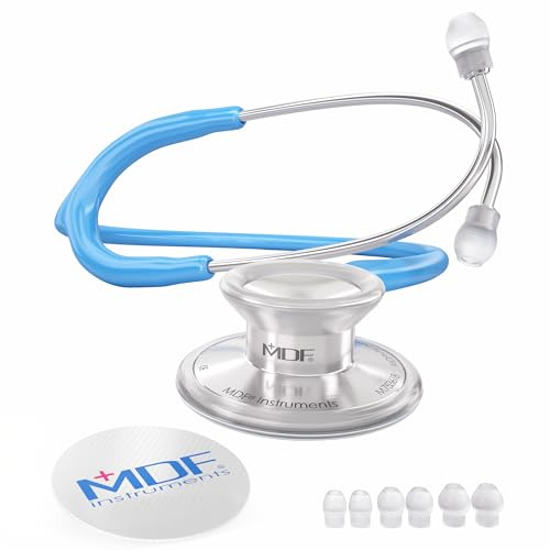 MDF Instruments, Acoustica Stetoscopio a due testine leggero Deluxe della - Garanzia a 30 anni & Programma-componenti-gratuite-a-vita