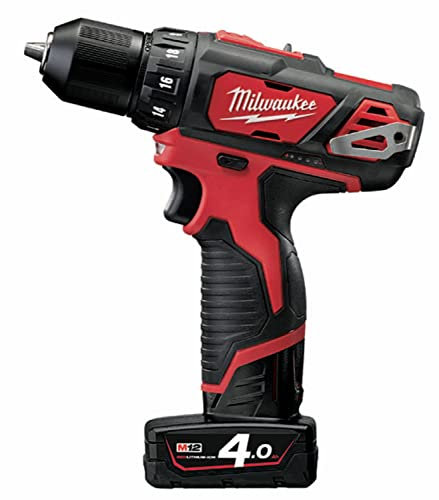 Perceuse Visseuse MILWAUKEE 12V 2 Vitesses 4Ah Red Lithium M12 BDD-402C - 4933441925