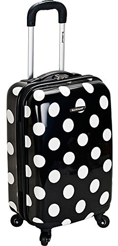 Rockland Laguna Beach Hartschalen-Trolley, Schwarze Punkte, Carry-On 20-Inch, Laguna Beach Hartschalen-Trolley