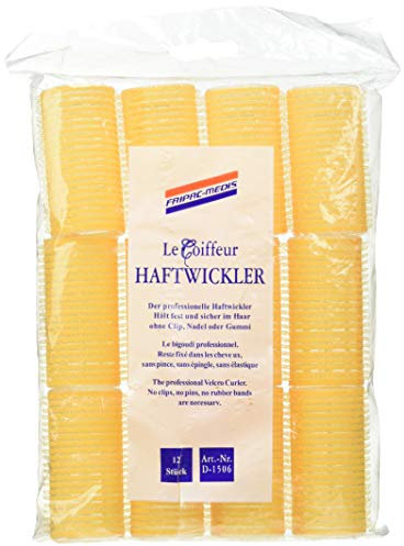 Fripac-Medis Le Coiffeur Haftwickler gelb 32 mm Durchmesser Beutel mit 12 Stück