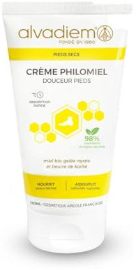 Alvadiem Philomiel crème pour pied sec, peaux fins 150ml