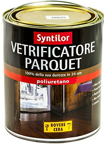Syntilor Super VETRIFICATORE per PARQUET Poliuretano Satinato - 0,75 L