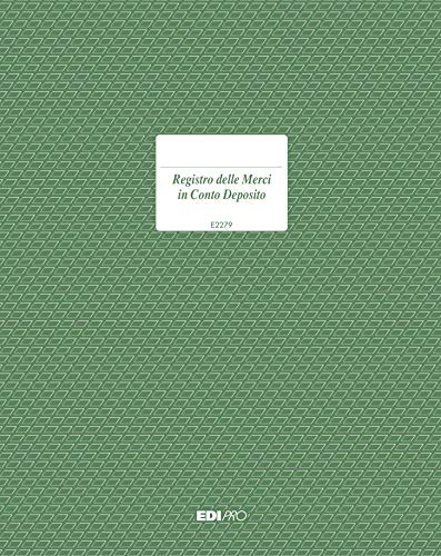 EDIPRO - E2279 - Registro merce in deposito 47 pagine numerate f.to 31x24,5