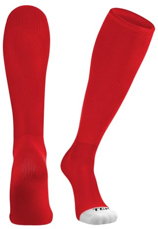 TCK Prosport Performance Tube Socks (Red, Large)