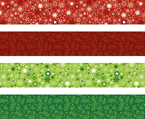 Heyda 204875525 Faltstreifen-Set für Fröbelsterne 1 x 45 cm, 4 Motive Sortiert, Grün