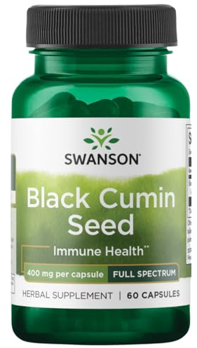 Swanson Full Spectrum Black Cumin Seed 400 Milligrams 60 Capsules