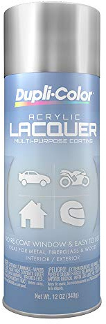 Dupli-Color Multi-Purpose Lacquer, Gloss, Silver Metallic, 12 oz