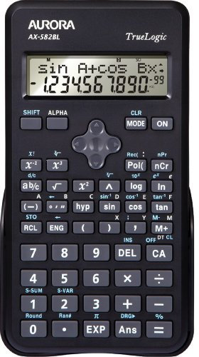 Aurora AX-582BL Scientific Calculator - Black
