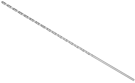 CoCud Brocas Helicoidales Extralarga, Diámetro de 4 mm, Longitud Total de 300 mm, Barrena Helicoidal de Acero de Alta Velocidad (Aplicaciones: para Carpintería de Metal y Cobre)