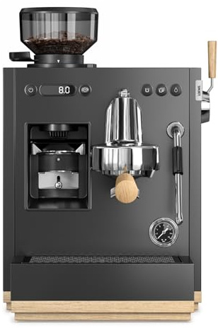 Loewe Macchina Espresso con Montalatte e Macinino, Estrattore 15 Bar, Tecnologia Termica Avanzata per Caffè Perfetto, Soluzione All-in-One