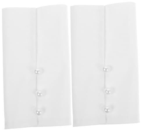 WRITWAA Puños Falsos De Algodón Para Mujeres Mangas Desmontables Para Trajes Puños De Muñeca Ajustables Accesorio Elegante Para Blusas Mangas Falsas Para Abrigos Color