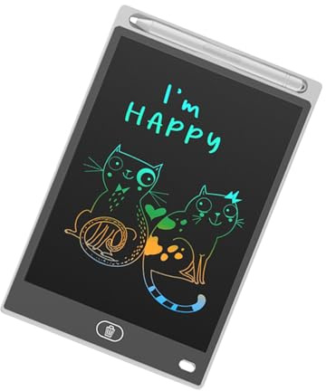 Dcaknri Tablette D'écriture LCD 8.5 Pouces Planche À Dessin pour Carnet De Croquis Jouet D'écriture Tableau Jouet Bloc-Notes Électronique Portable