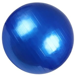 ICDKOYK Palla da yoga antiscivolo anti-scoppio per donne, di qualità, per pilates e allenamento addominale, sedia da ufficio per yoga, grande per esercizi uomo, Blu, 75 cm