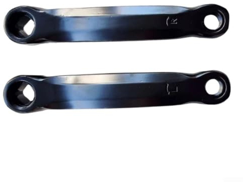 Ensemble de manivelles d'intérieur pour vélo de fitness avec espacement de 165 mm conçu pour des trous de pédale de 14 mm et un arbre carré de 16 x 16 mm