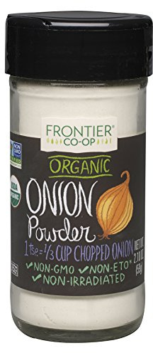 FRONTIER HERB SSNNG ONION POWDER ORG BTTL, 2.1 OZ