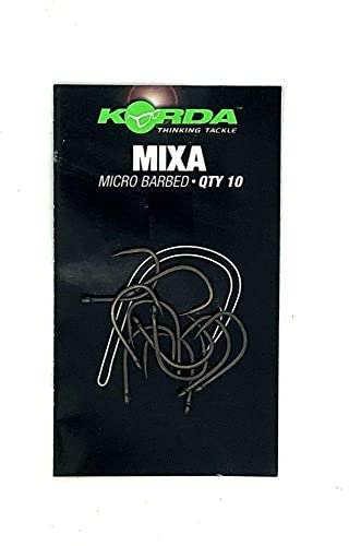 Korda Mixa Barbless Hooks, Size 6, Steel, Designed for Floater Fishing, Short Shank, Wide Gape, Strong and Sharp Hooks
