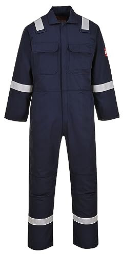 Portwest Combinaison Bizweld FR Iona, Couleur: Marine, Taille: XL, BIZ5NARXL
