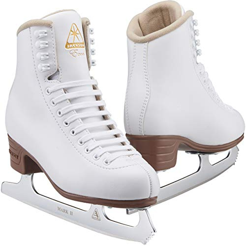 Jackson Ultima Excel JS1290 Womens Ice Skates Width: Medium/Size: Adult 5.5 Bundle with Skate Guards