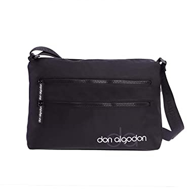 DON ALGODON - Bolso bandolera mujer - Bolso mujer - Bolsos bandolera mujer - Bolsos de mujer con 2 cremalleras exteriores - Zita