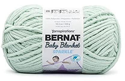 Bernat Baby Blanket Sparkle 300g - Seafoam Sparkle