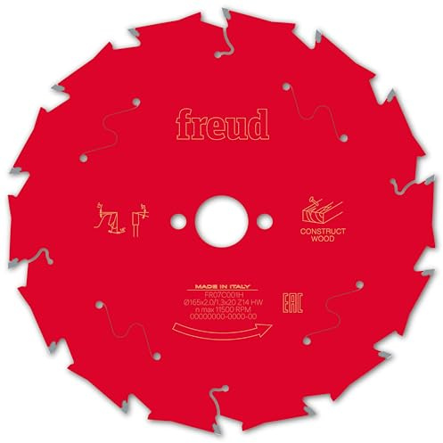 Lame pour scie circulaire portative FREUD - Ø165 2/1,3 AL20 Z14 BA 18° - F03FS09789 -FR07C001H