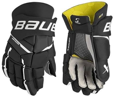 BAUER Supreme M3 Handschuhe Senior, Größe:14 Zoll, Farbe:schwarz/weiß