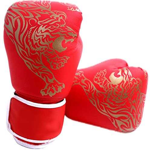 Aymzbd Kinder Boxhandschuhe, Boxhandschuhe 5–12 Jugendliche, Jungen Und Mädchen, Kleinkind Sparring Training, Boxhandschuhe für Boxsack, Kickboxen, MMA, rot 25x17cm