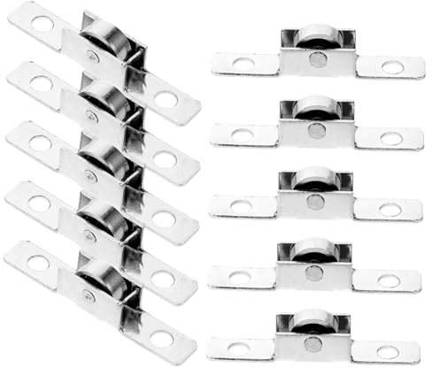 Housoutil 10stücke Schiebetürrollen Metallgleitrollen Für Fenster Und Türen Türrollen Mit Geringer Reibung Für Schiebetüren Glasschiebetüren Aluminiumtüren Duschrollen Und