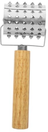 MAGICLULU Batticarne in Acciaio Inossidabile - Martello per Bistecche con Manico in Legno Stile Casuale Perfetto per Ammorbidire Pollo Bistecche Maiale E Manzo