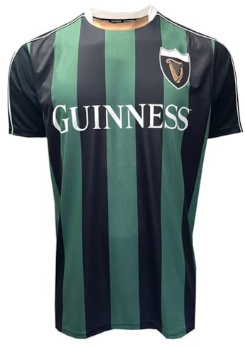 Guinness - Striped Performance Jersey Black/Green - G3080
