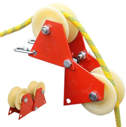 Rouleau de corde de travail - Rouleau d'angle pliable - Appareil de sécurité robuste pour les travaux de construction, le bricolage, la décoration de la maison