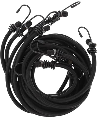 CIYODO 5pcs Elastic Motorcycle Cargo Straps with Hooks High Strength Binding Device for Bike Luggage Tightening Rope for Outdoor Travel and Transport