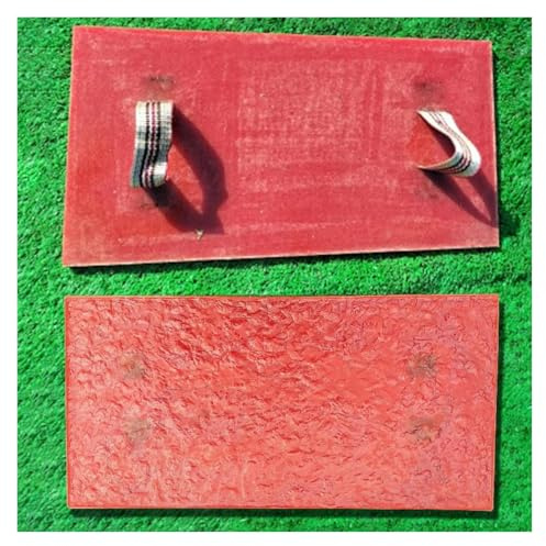 Stampi per calcestruzzo con 2 manici, tappetini decorativi per pavimenti in cemento, stampi realistici per calcestruzzo fai da te