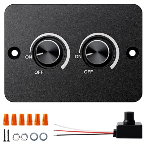 Dc 12 V Dimmer Pwm LED dimmer dimmer per lampade a LED, doppio interruttore dimmer, Pwm, camper, barca, in alluminio, per camper, barca, trailer, camion, Van Rv