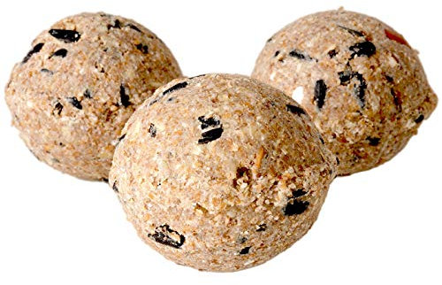 VOSS.garden 100 Stück Premium Meisenknödel, 10kg ohne Netz, Vogelfutter Futterknödel Knödel Wildvogelfutter Ganzjahresknödel Fettfutter, Wildvögel Meisen Rotkehlchen Gartenvögel