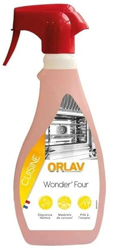 Produits nettoyage - Produit ménager entretien maison - nettoyant - graisse alimentaire - degraissant cuisine - Spray décapant four - ORLAV - Spray 750ml
