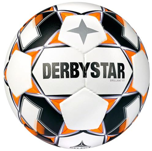 Derbystar Brillant Fußballbälle Weiss Schwarz Orange 5