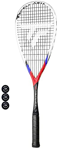 Tecnifibre Carboflex 130 X-Speed Squashracket och 3 squashbollar